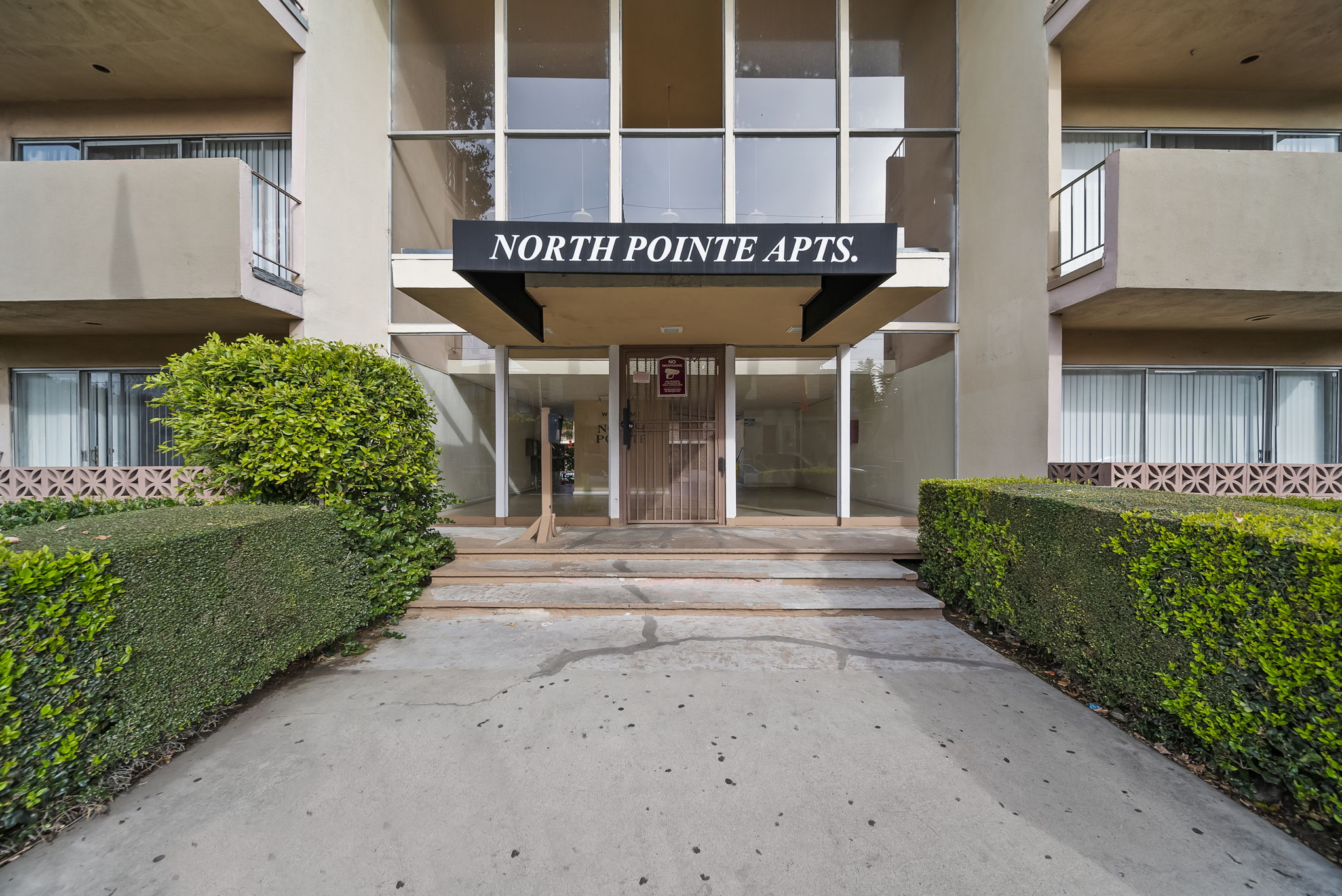 The image shows the entrance to the North Pointe Apts.